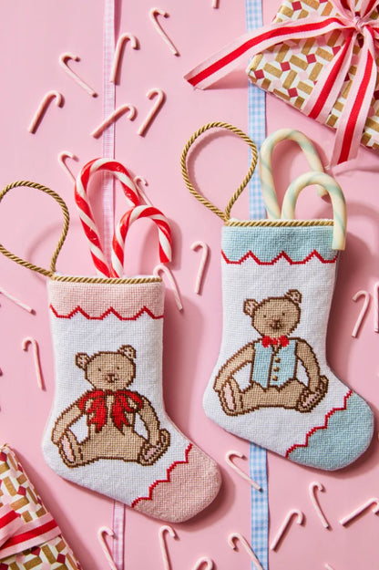 Bauble Stocking JFF Teddy in Pink