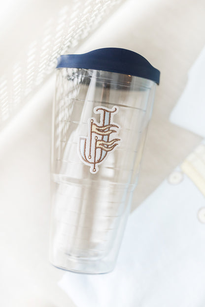 JFF Embroidered Monogram Tumbler