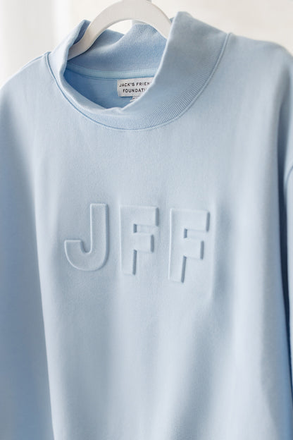 JFF Mockneck in Sky Blue