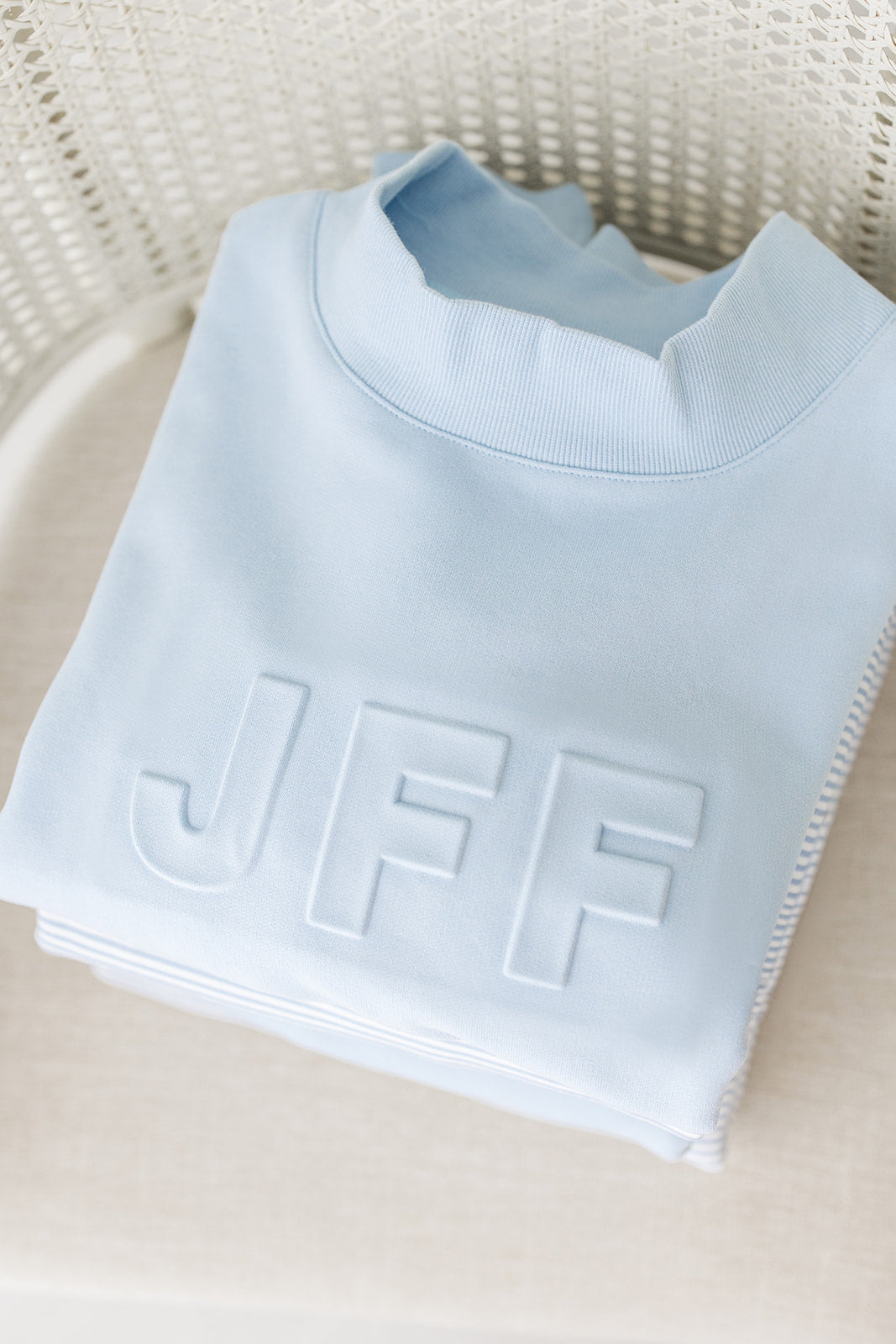 JFF Mockneck in Sky Blue